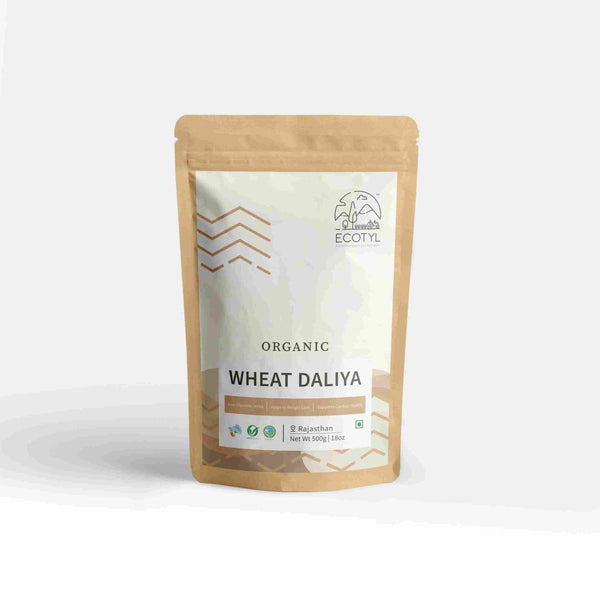 Buy Organic Wheat Daliya - Set of 2 (500 g Each) | Shop Verified Sustainable Cereal & Meusli on Brown Living™