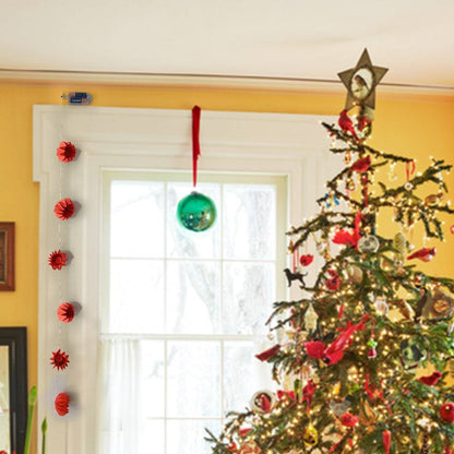 Origami Buntings Orange Festive Lights | Verified Sustainable by Brown Living™