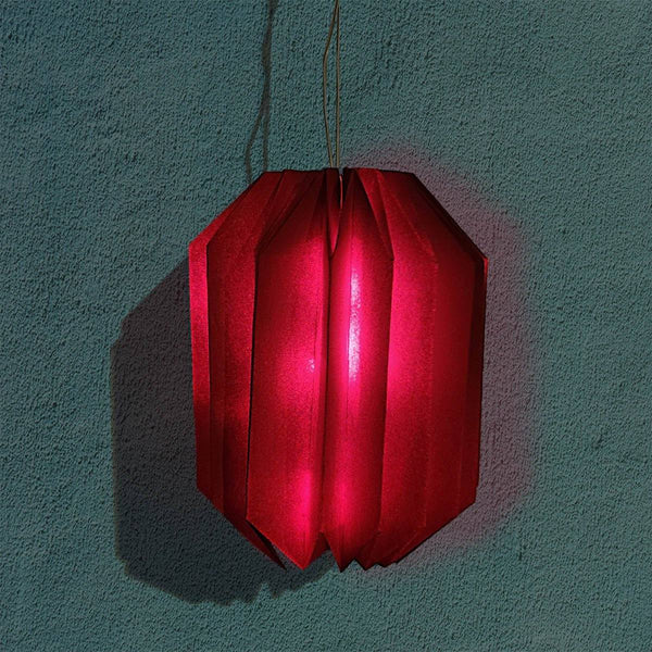 Buy Origami Red Lanterns - Pack of 2 | Shop Verified Sustainable Lamps & Lighting on Brown Living™