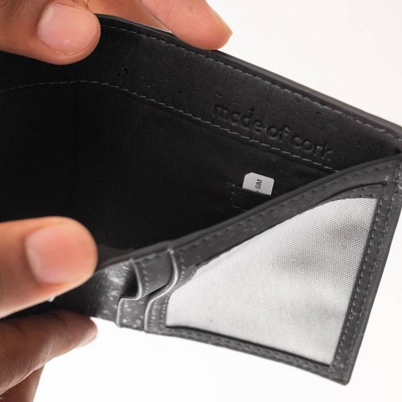 Buy Orion Slim ID Wallet - Black | Shop Verified Sustainable Mens Wallet on Brown Living™