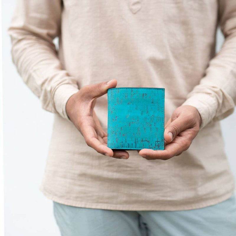 Buy Orion Slim ID Wallet - Teal + Black | Shop Verified Sustainable Products on Brown Living