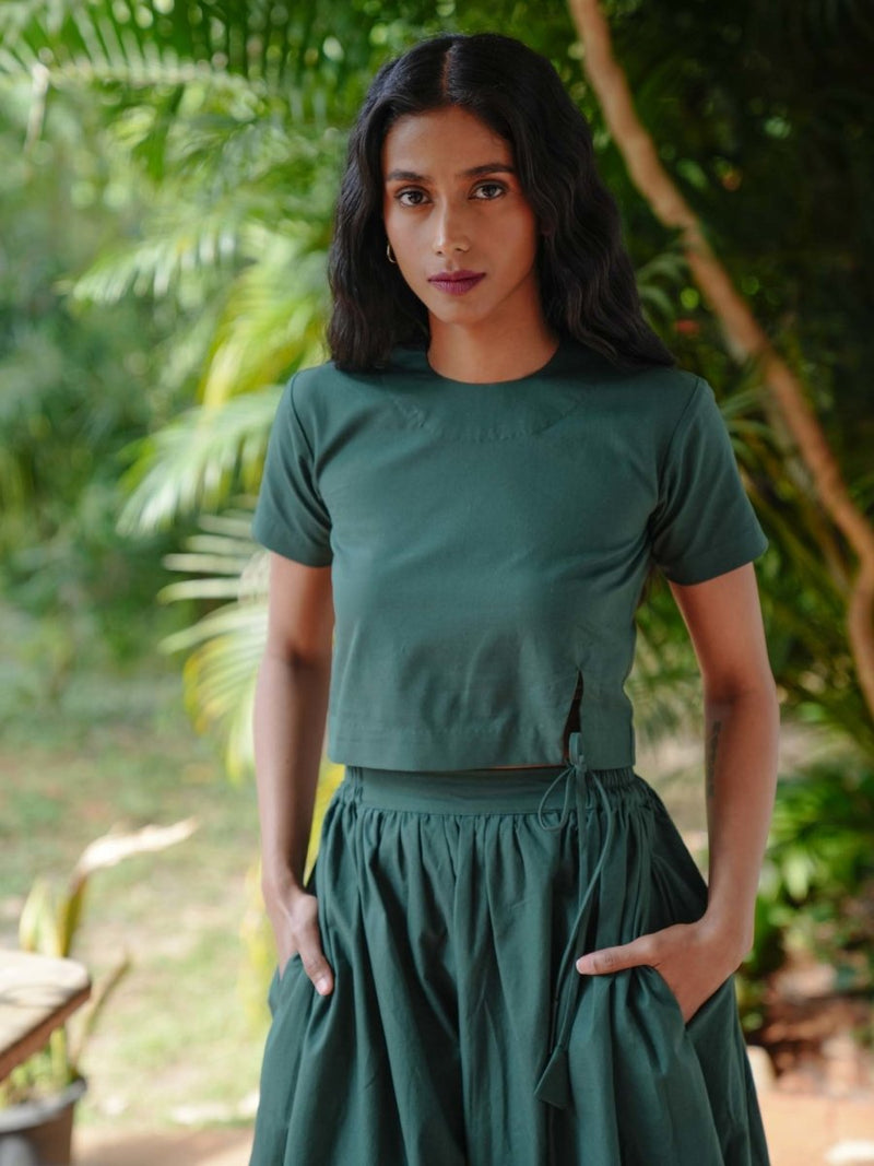 Buy Orman green skirt | Shop Verified Sustainable Womens Skirt on Brown Living™