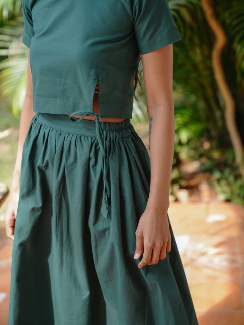 Buy Orman green skirt | Shop Verified Sustainable Womens Skirt on Brown Living™