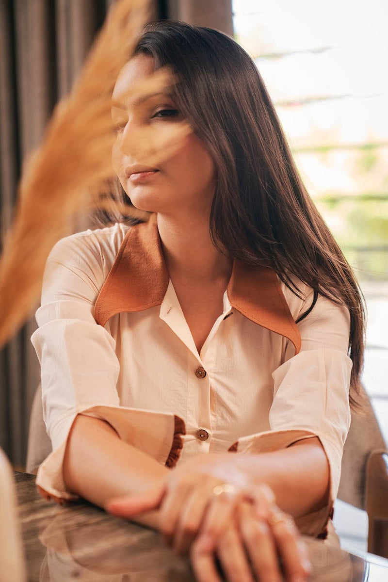 Otter Capsule Handspun Handloom Shirt | Verified Sustainable Womens Shirt on Brown Living™