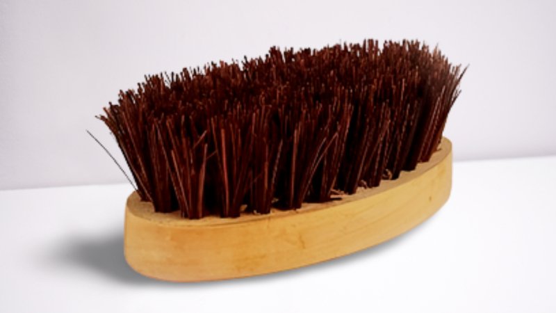 Oval Hard Scrub Coir Brush | Verified Sustainable by Brown Living™