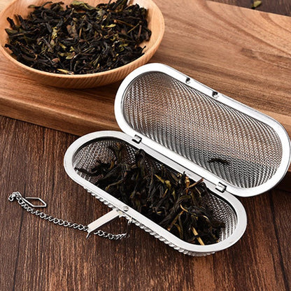 Oval Shape Steel Tea Strainer | Verified Sustainable by Brown Living™