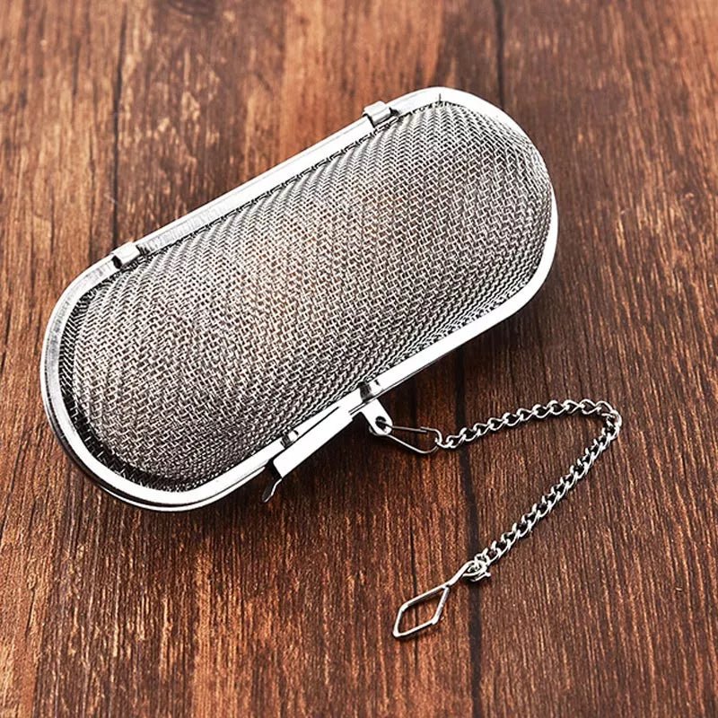Buy Oval Shape Steel Tea Strainer | Shop Verified Sustainable Beverage Accessories on Brown Living™