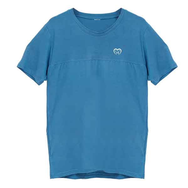 Oversized Bamboo T-shirt | Blue T-shirt | Unisex Tshirt | Verified Sustainable by Brown Living™