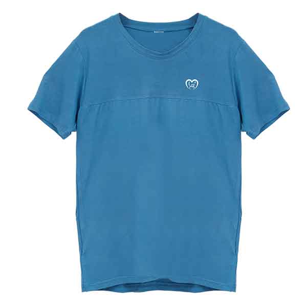 Buy Oversized Bamboo T-shirt | Blue T-shirt | Unisex Tshirt | Shop Verified Sustainable Mens Tshirt on Brown Living™