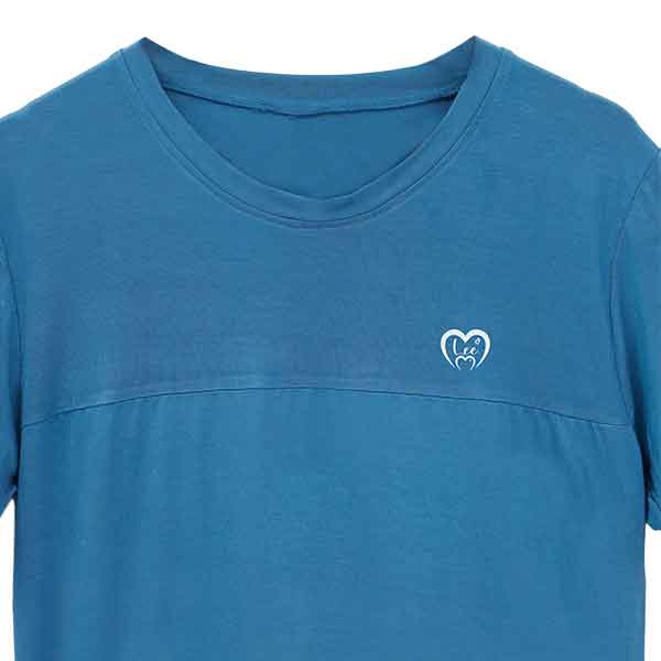 Buy Oversized Bamboo T-shirt | Blue T-shirt | Unisex Tshirt | Shop Verified Sustainable Mens Tshirt on Brown Living™