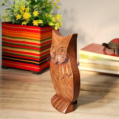 Owl Shaped Wooden Spectacle Holder | Verified Sustainable by Brown Living™