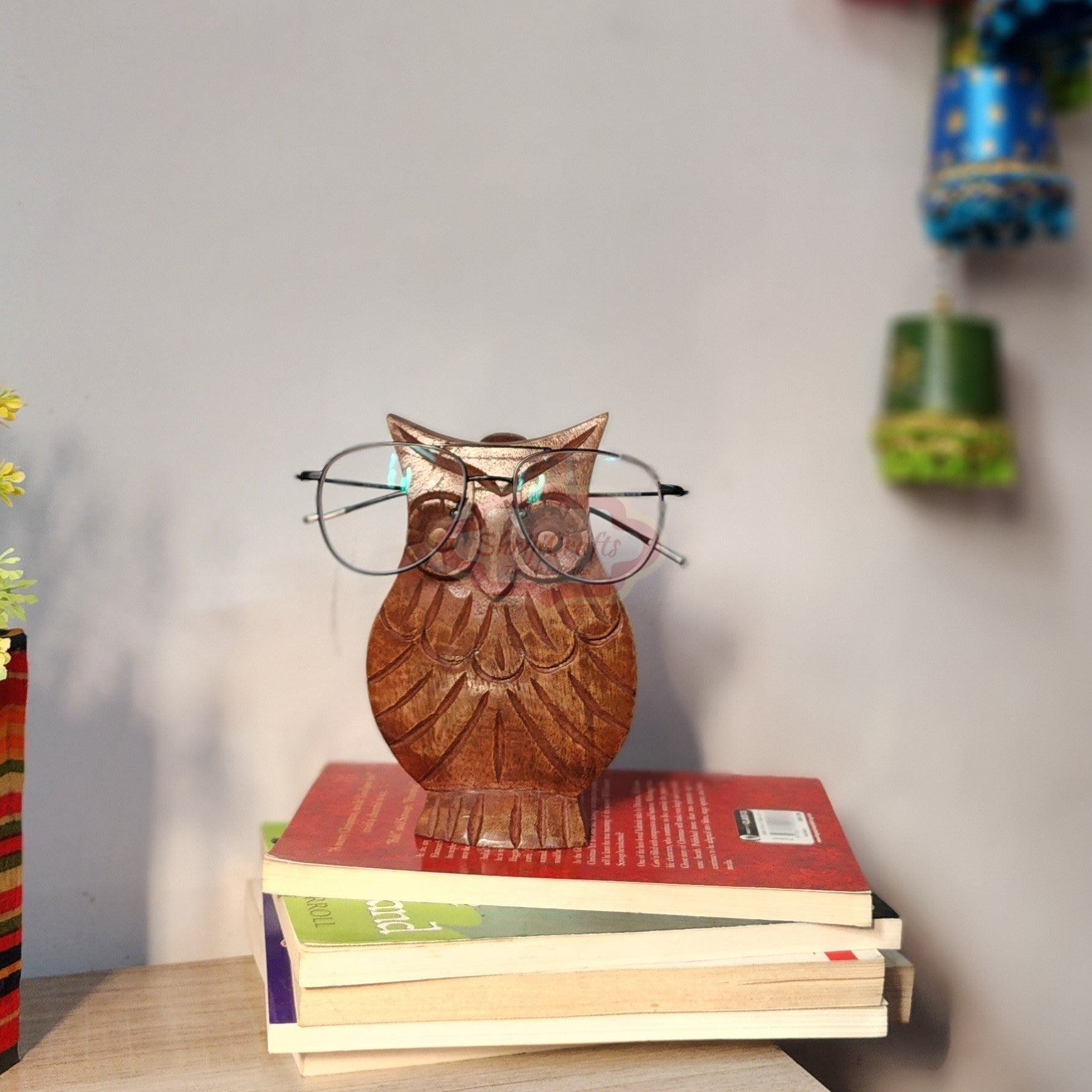 Owl Shaped Wooden Spectacle Holder | Verified Sustainable by Brown Living™