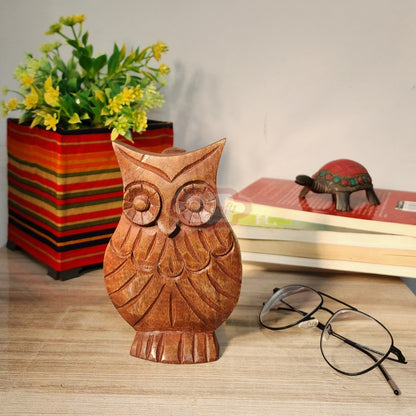 Owl Shaped Wooden Spectacle Holder | Verified Sustainable by Brown Living™