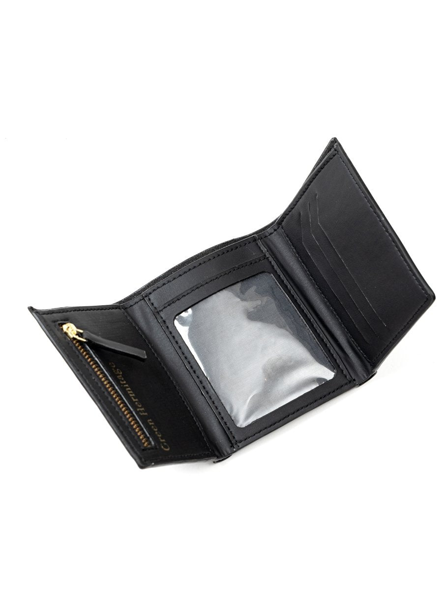 Oxylus (Black) | Mens Wallet made of Apple Leather – Mens Wallet on Brown Living™. SKU: MWGH 7004. Img 4.