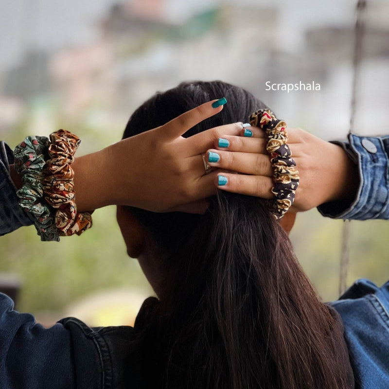 Buy Day-to-Night Scrunchies | Pack of 3 | Shop Verified Sustainable Hair Styling on Brown Living™