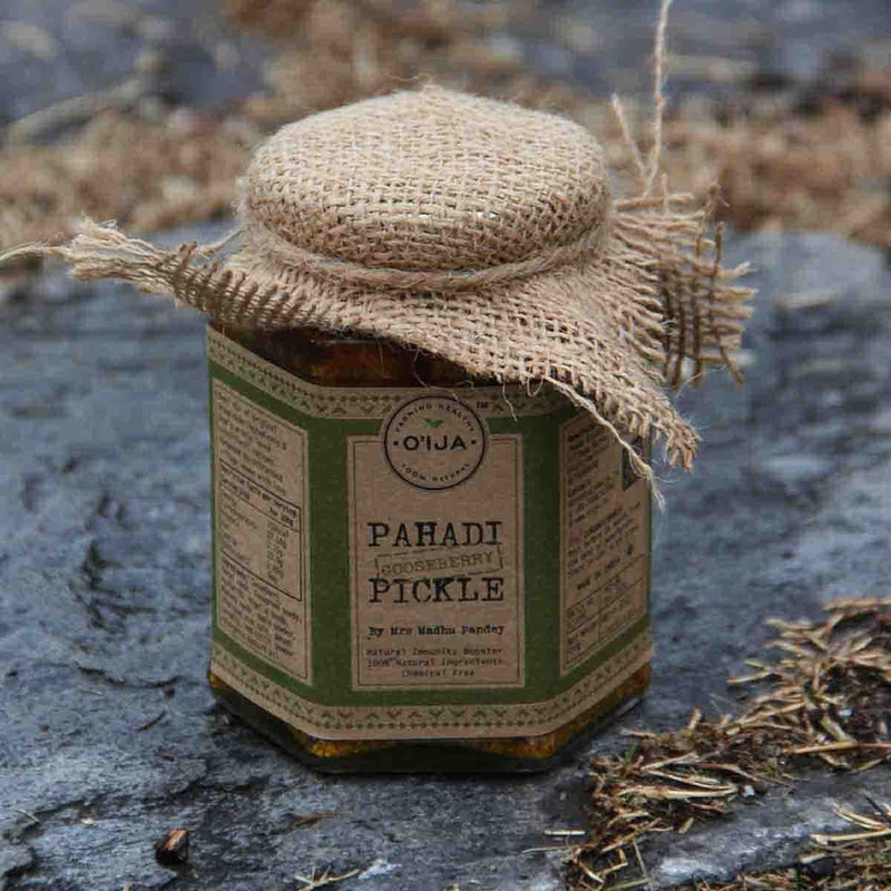 Buy Pahadi Gooseberry Pickle, 100% Natural Amla Achaar | Shop Verified Sustainable Pickles & Chutney on Brown Living™