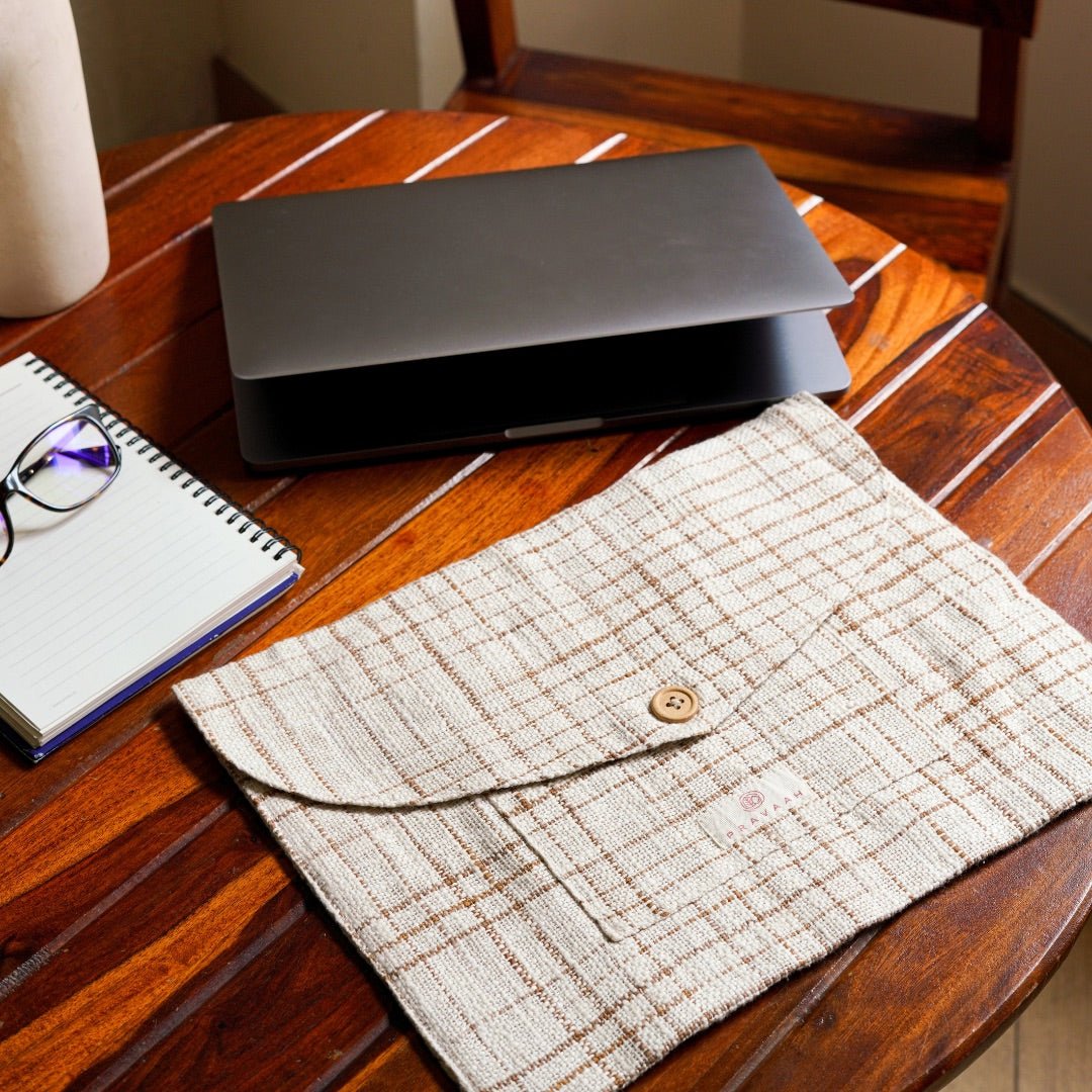 Pai Hemp Cotton Blend Laptop Sleeve | Fits 11” - 15” Laptop | Verified Sustainable by Brown Living™