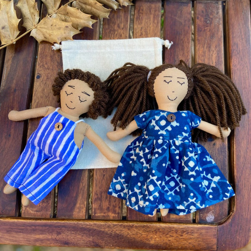 Pairs Fair- Set of 2 Fabric Dolls | Verified Sustainable Role & Pretend Play Toys on Brown Living™