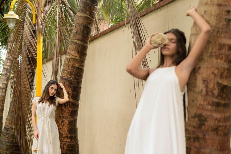 Palasa Dress - Off White | Verified Sustainable by Brown Living™