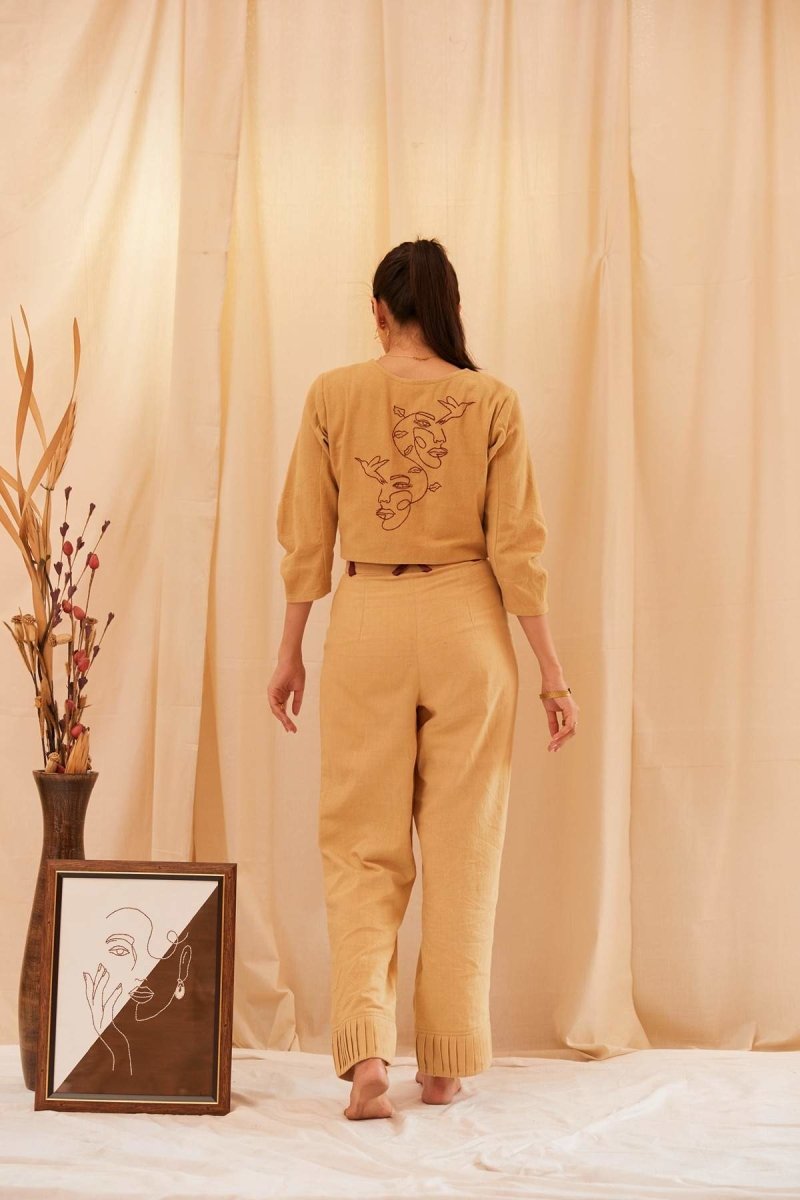 Buy Pale Abstract Co-ords | Shop Verified Sustainable Womens Co-Ord Sets on Brown Living™