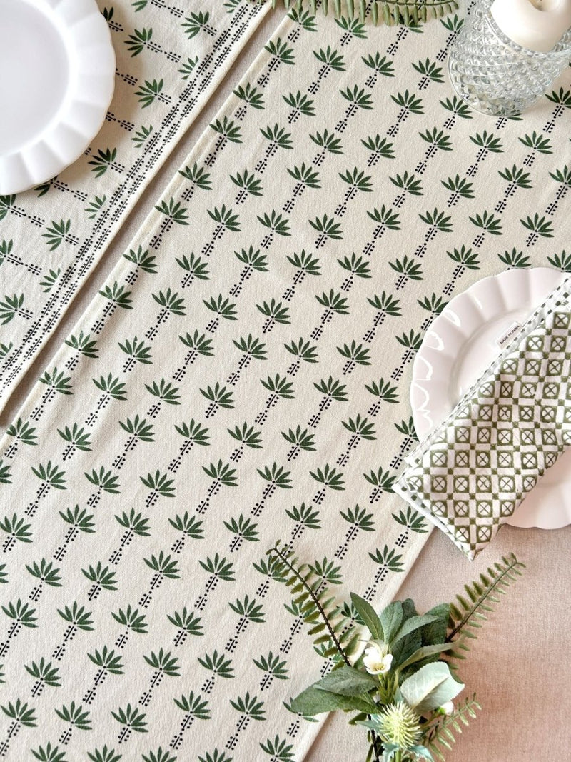 Buy Palm Trees Table Runner 14x72 Inches | Shop Verified Sustainable Table Linens on Brown Living™