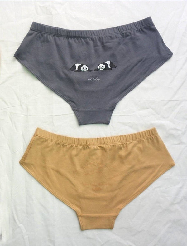 Buy Panda & Nude Love Hipsters: Pack of 2 | Shop Verified Sustainable Womens Underwear on Brown Living™