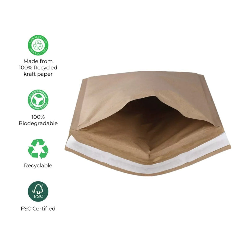 Buy Paper Courier Bag- Envelopes for Packing | 12" x 16" - Pack of 50 | Shop Verified Sustainable Envelopes on Brown Living™