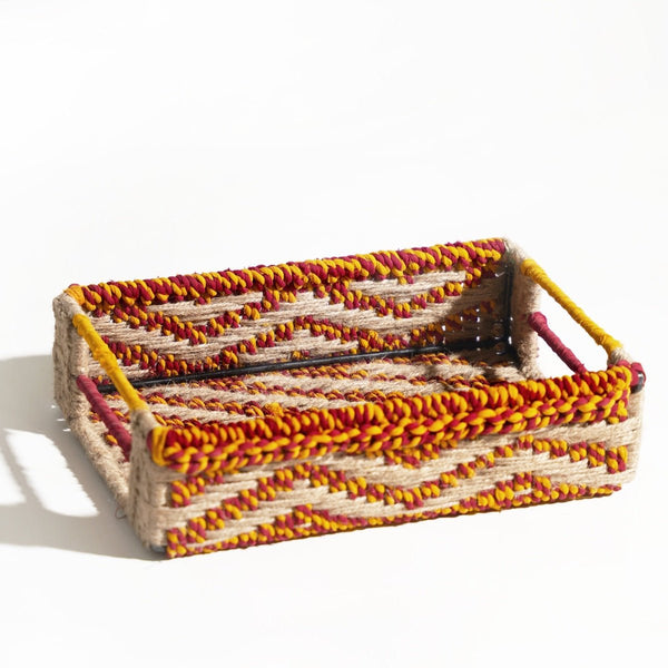 Buy Pasanda Upcycled Textile Tray | Shop Verified Sustainable Trays & Platters on Brown Living™