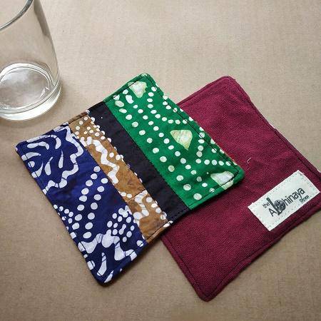 Buy Patchwork Fabric Tea Coasters | Shop Verified Sustainable Products on Brown Living
