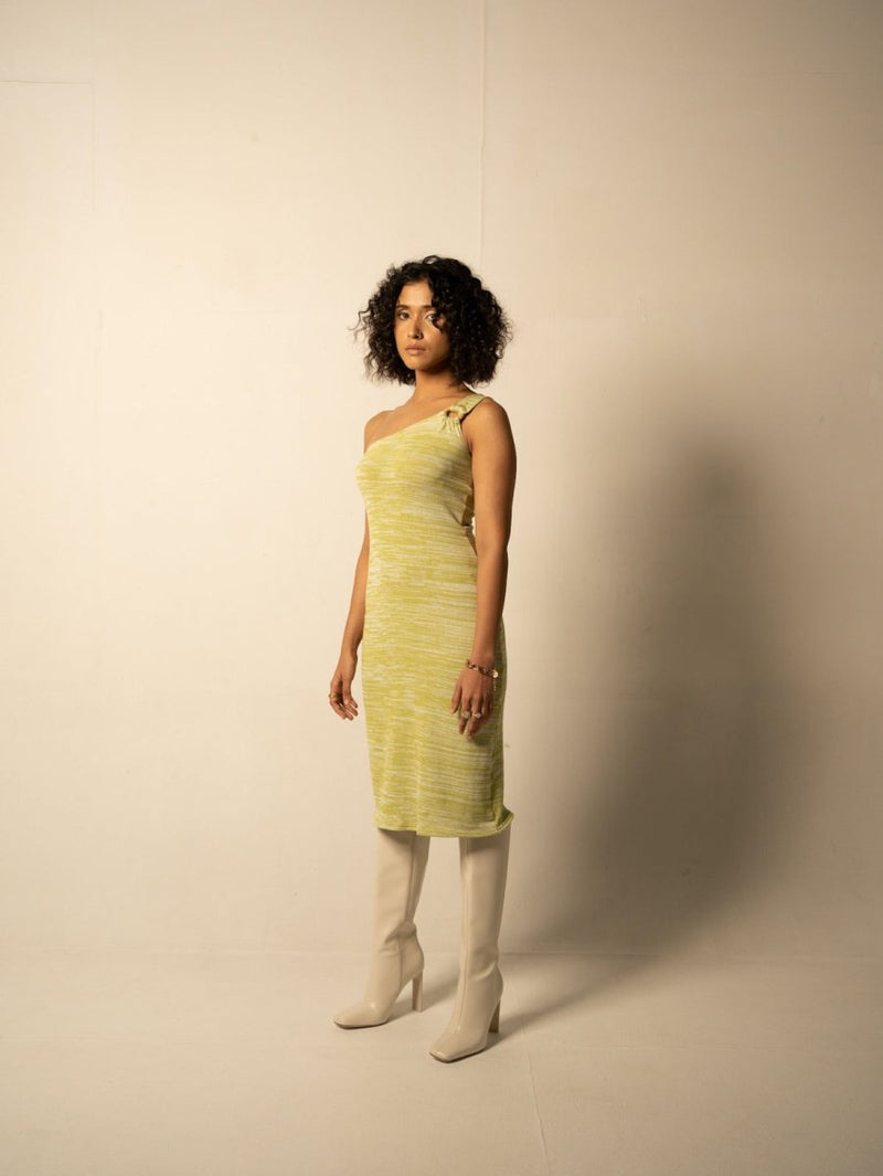 Buy Patricia Dress- Hand Knitted Dress | Green | Shop Verified Sustainable Womens Dress on Brown Living™