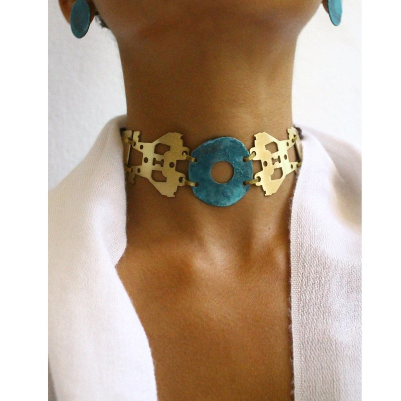 Buy Pattern Choker | Shop Verified Sustainable Womens Necklaces on Brown Living™