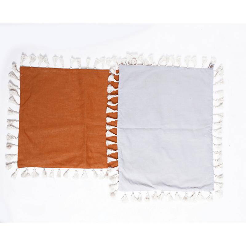 Buy Pau 2.0 | Reversible Placemats - 100% hemp and organic Cotton | Shop Verified Sustainable Table Linens on Brown Living™