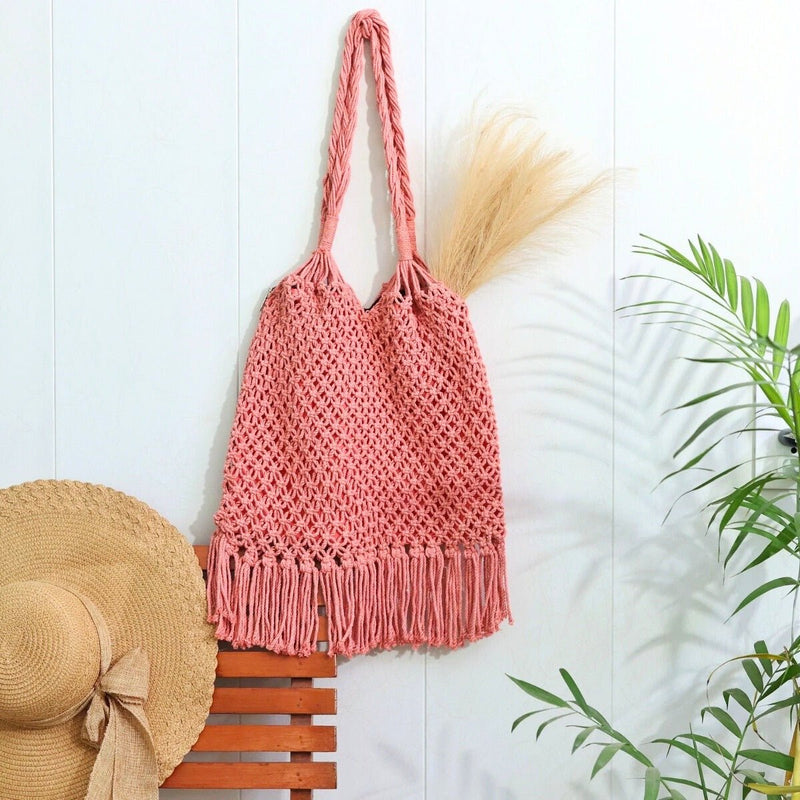 Peach Hobo Handmade Bag | Verified Sustainable Womens Handbag on Brown Living™