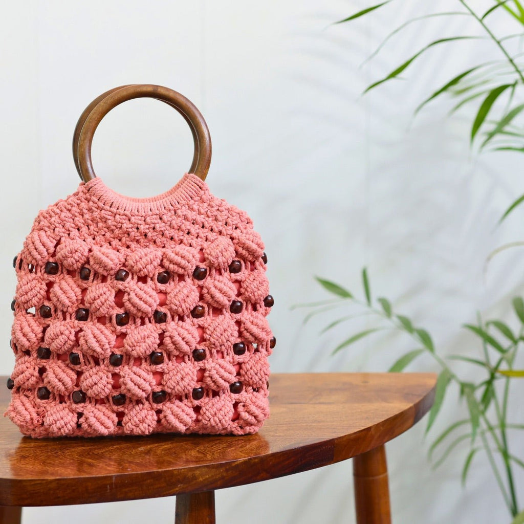 Macrame Mini Bag | Cream | Resort Wear – The Yarn Story