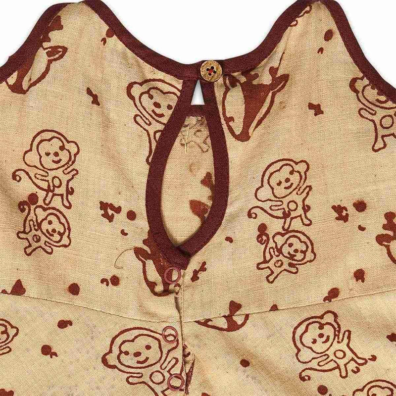 Buy Peaches Frock For Girls | Shop Verified Sustainable Products on Brown Living