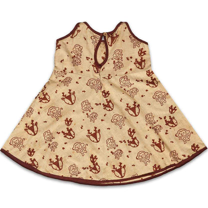 Peaches Frock For Girls | Verified Sustainable by Brown Living™