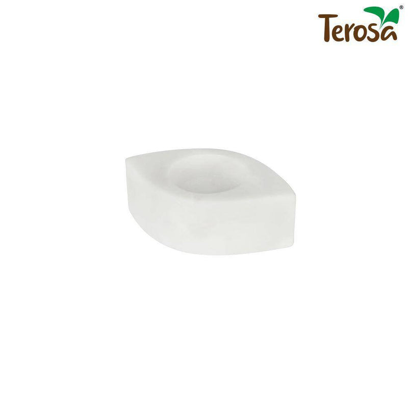 Buy Pearl White Eye T-Lite Holders - Set of 2 - Tea Lights | Shop Verified Sustainable Candles & Fragrances on Brown Living™