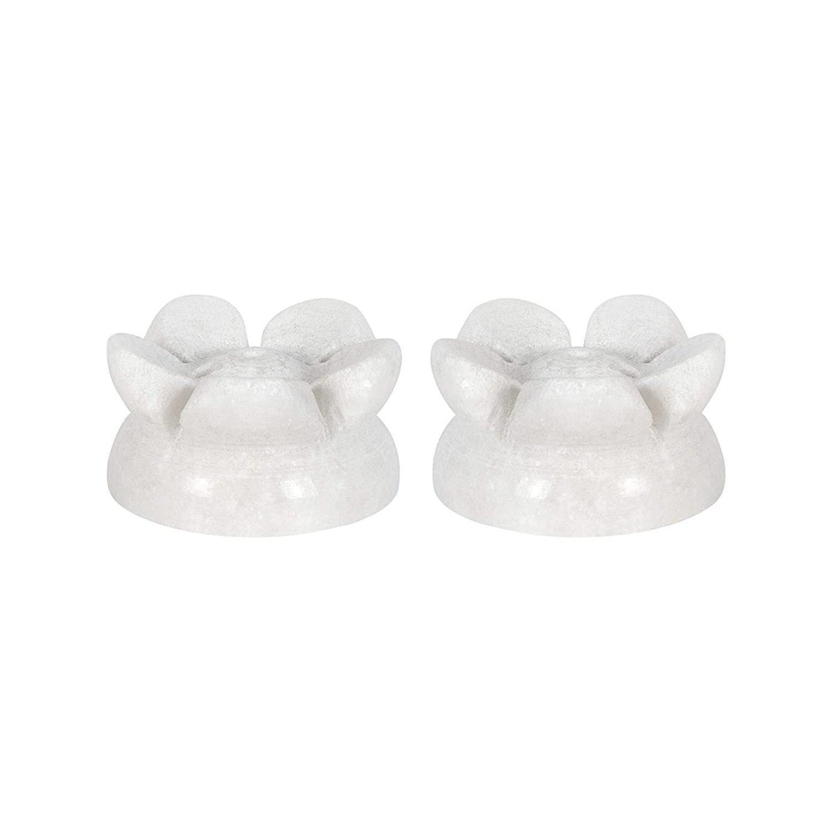 Pearl White Lotus Agarbatti Stand Set of 2 - Incense Stand - Std | Verified Sustainable by Brown Living™