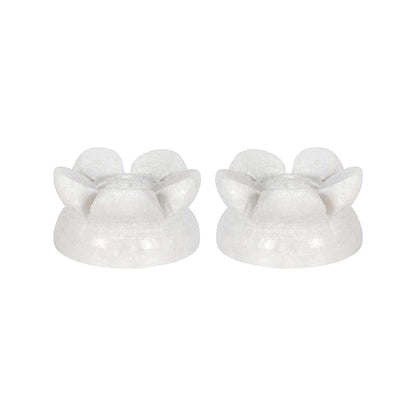 Pearl White Lotus Agarbatti Stand Set of 2 - Incense Stand - Std | Verified Sustainable by Brown Living™