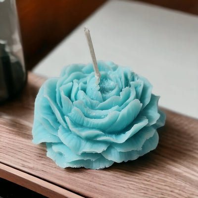Peony Blue Ocean Soy Wax Candle – Candles & Fragrances on Brown Living™. SKU: BL_ASC_24 - 3. Img 1.