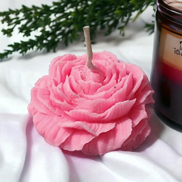 Peony Pink Champagne Soy Wax Candle | Verified Sustainable Candles & Fragrances on Brown Living™