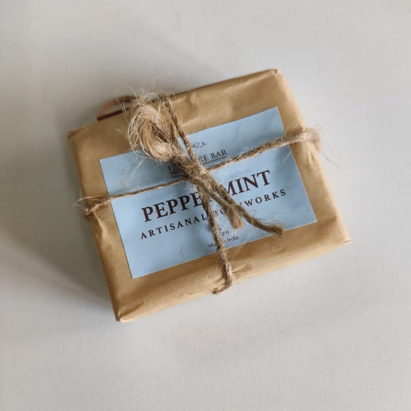 Pepper Mint Bar | Natural Soap Bar | Verified Sustainable Body Soap on Brown Living™