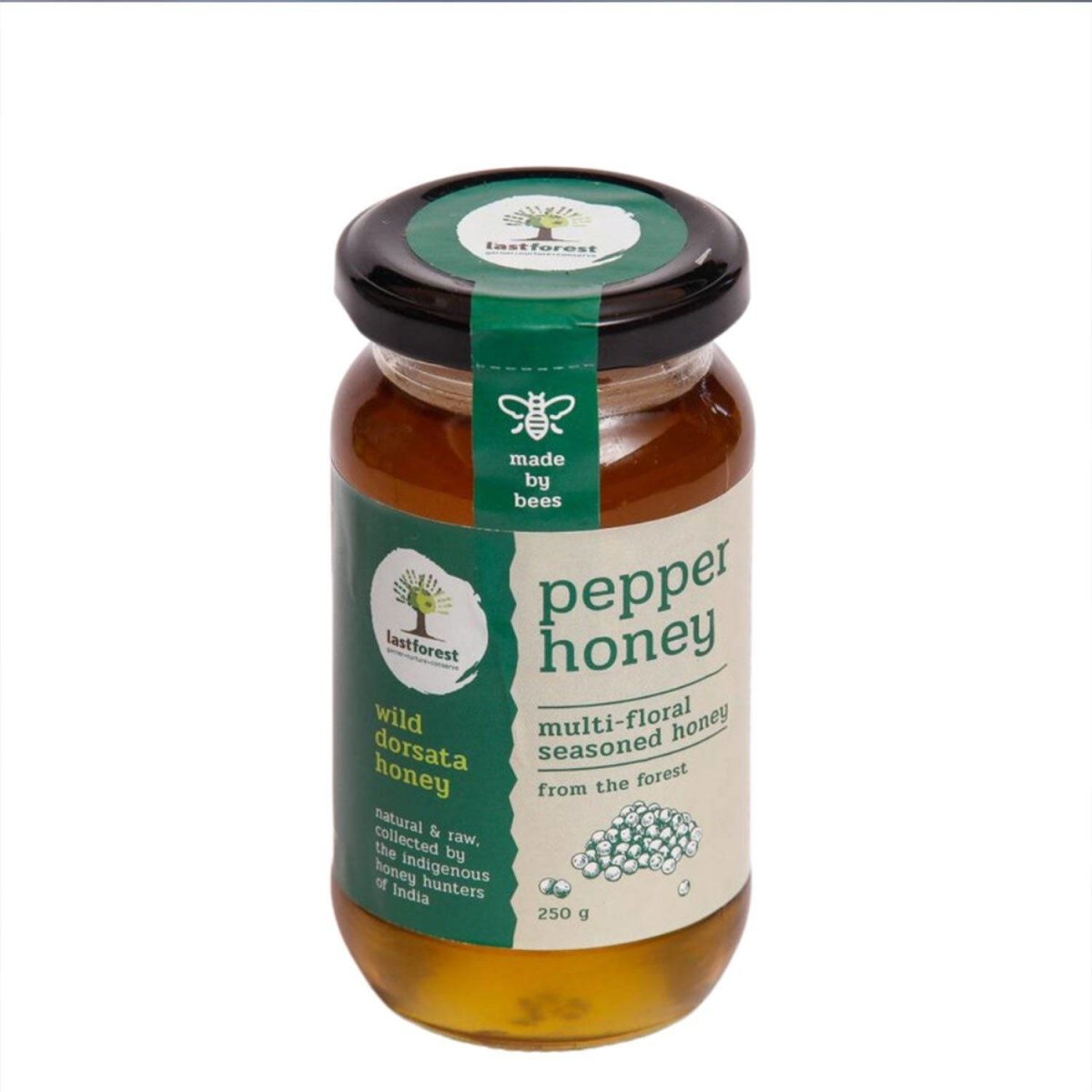 Pepper Spiced Wild Honey - 250gms | Verified Sustainable by Brown Living™