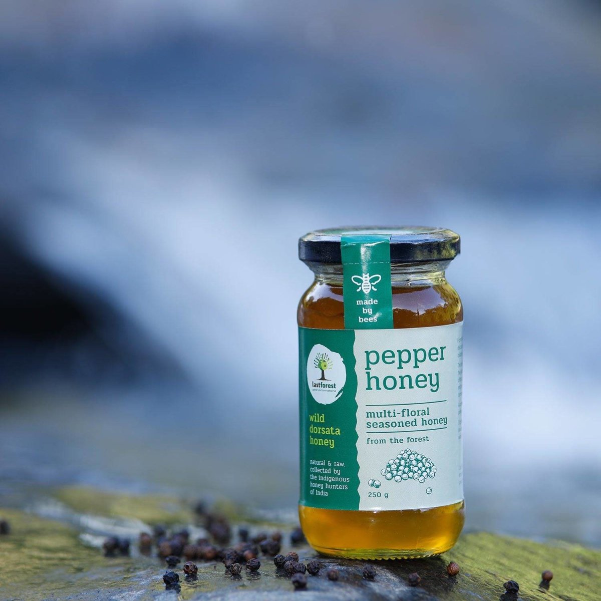 Pepper Spiced Wild Honey - 250gms | Verified Sustainable by Brown Living™