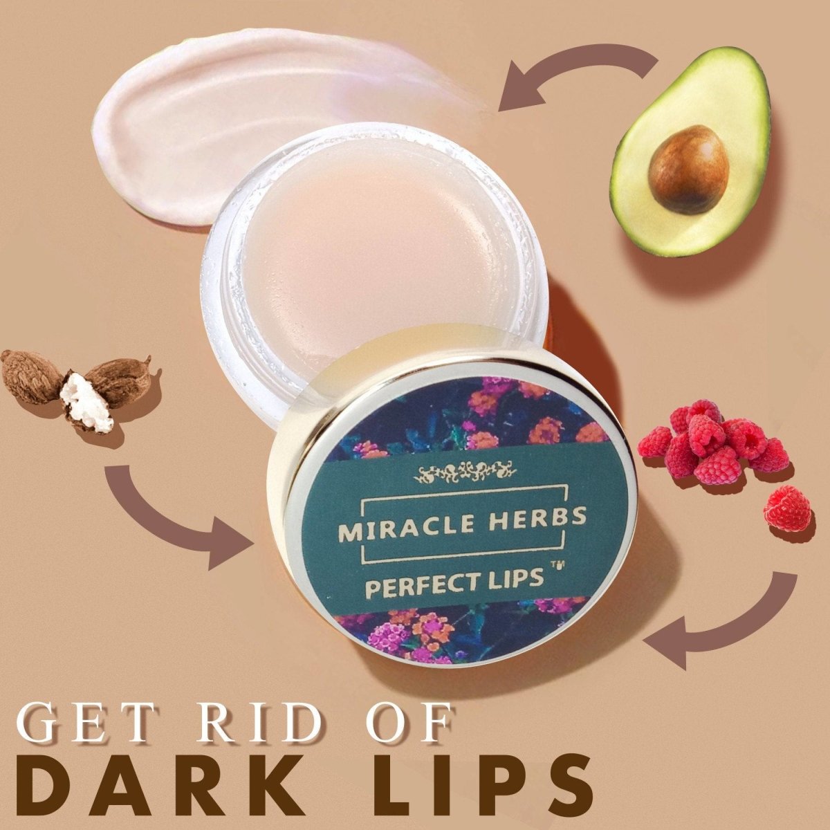 Perfect Lips - Lip Balm for Dark Lips to Lighten - 100% Organic - Pack of 1 | Verified Sustainable by Brown Living™