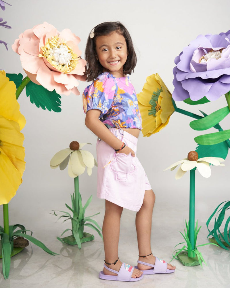Buy Peri Denim Skort | Shop Verified Sustainable Kids Skirts on Brown Living™