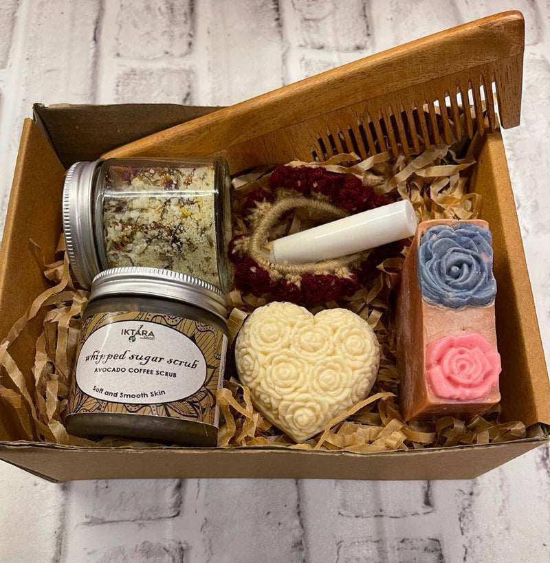 Buy Personal Care Hamper + candle - Gift for Mother / Sister / BFF | Shop Verified Sustainable Gift Hampers on Brown Living™