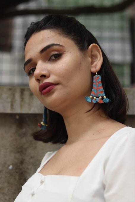 Buy Phool Textile Earring | Shop Verified Sustainable Womens Earrings on Brown Living™