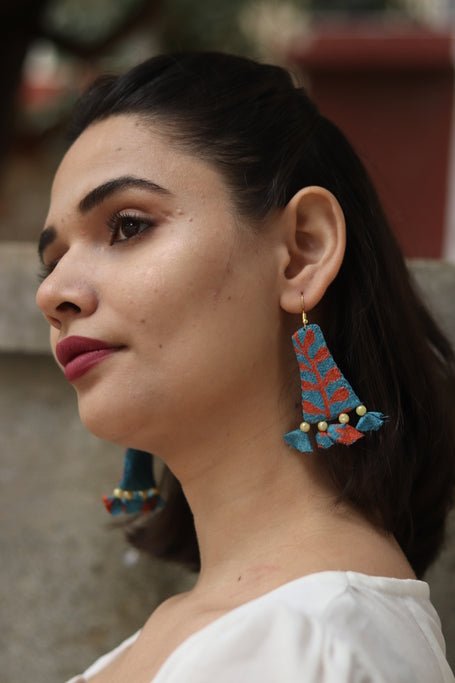 Buy Phool Textile Earring | Shop Verified Sustainable Womens Earrings on Brown Living™