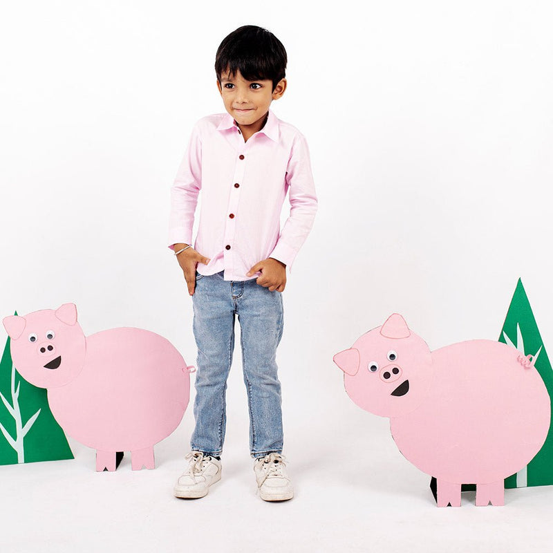 Buy Piggy Formal Shirt for Boys | Kids clothing | Shop Verified Sustainable Kids Shirts on Brown Living™